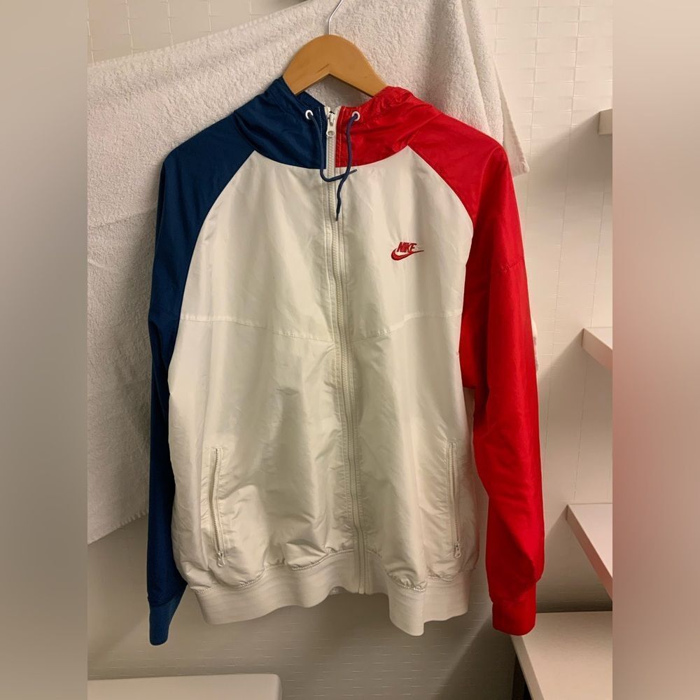 Nike Mix/Match Zip Off Jacket Men’s XL Water Resistant Raincoat Zips in Half